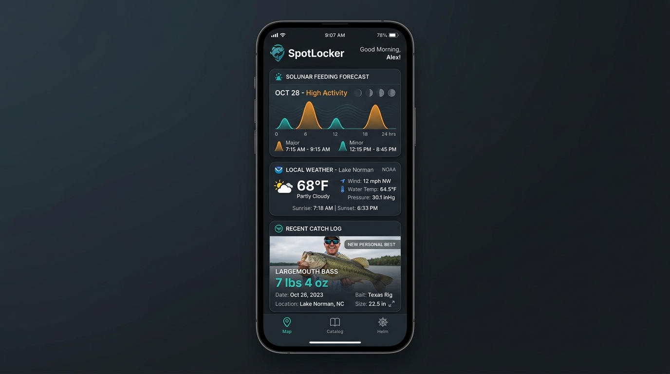 SpotLocker Mobile Dashboard Mockup